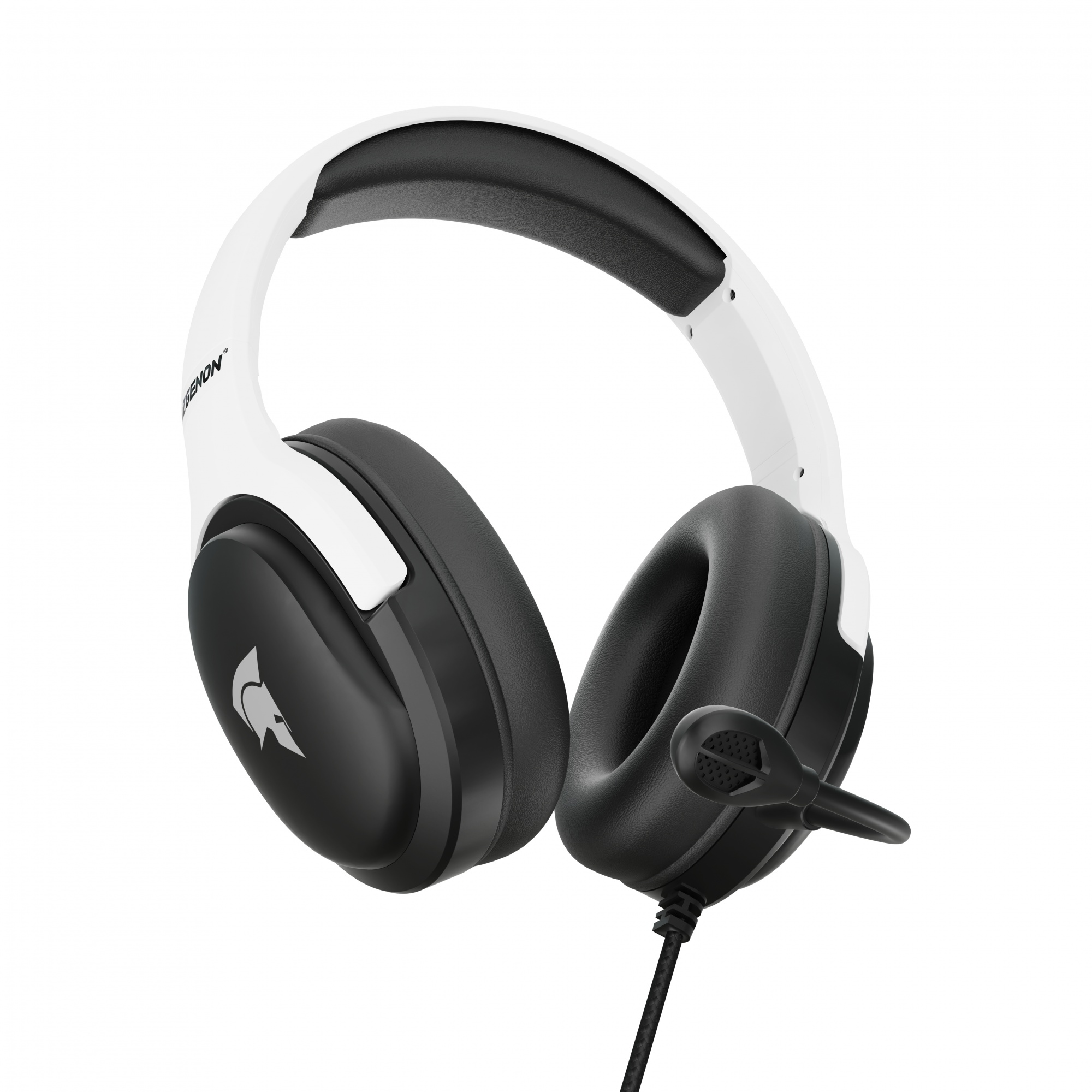 Micro-casque gamer AZGENON AG-H200P compatible Multiplateformes noir et  blanc