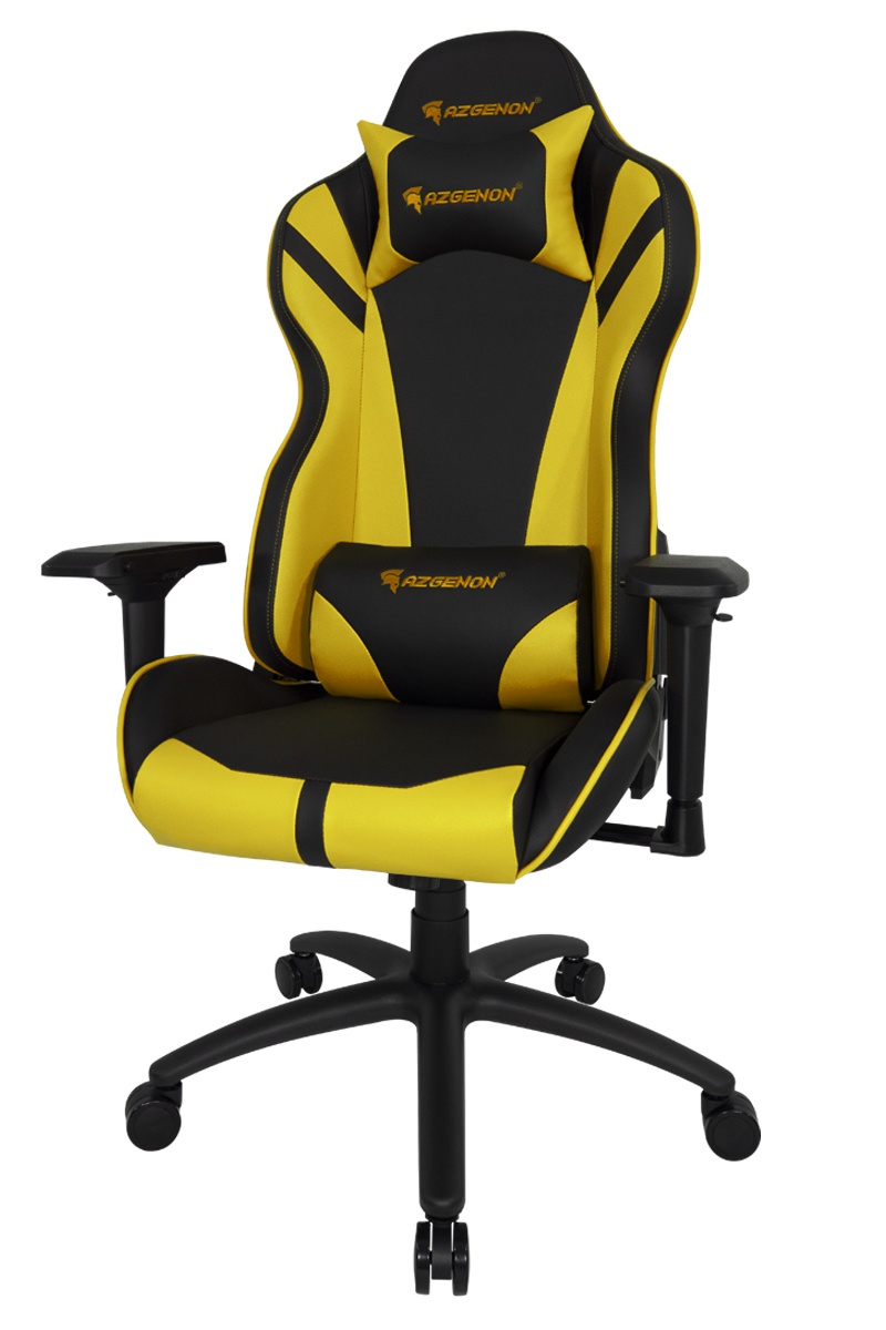 Fauteuil  Siège Gamer AZGENON Z300 Jaune meilleur siège gamer ergonomique